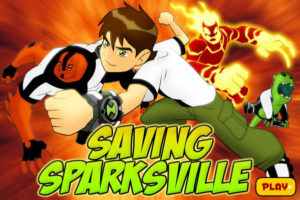 Ben 10 Saving Sparksville Game